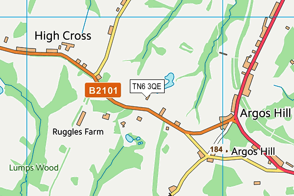 TN6 3QE map - OS VectorMap District (Ordnance Survey)