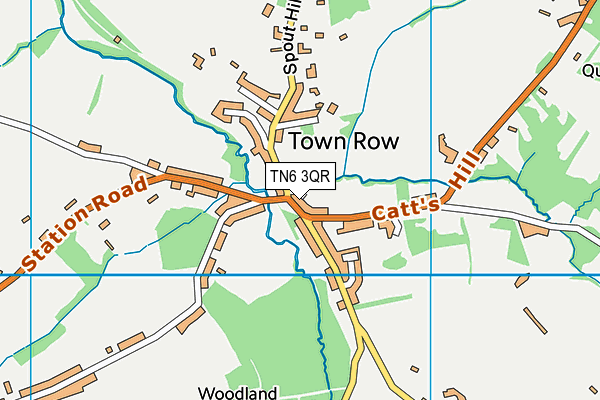 TN6 3QR map - OS VectorMap District (Ordnance Survey)