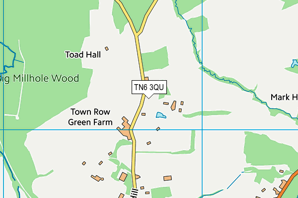 TN6 3QU map - OS VectorMap District (Ordnance Survey)