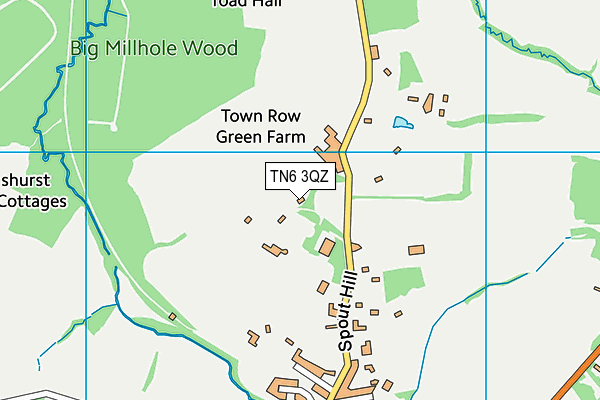 TN6 3QZ map - OS VectorMap District (Ordnance Survey)