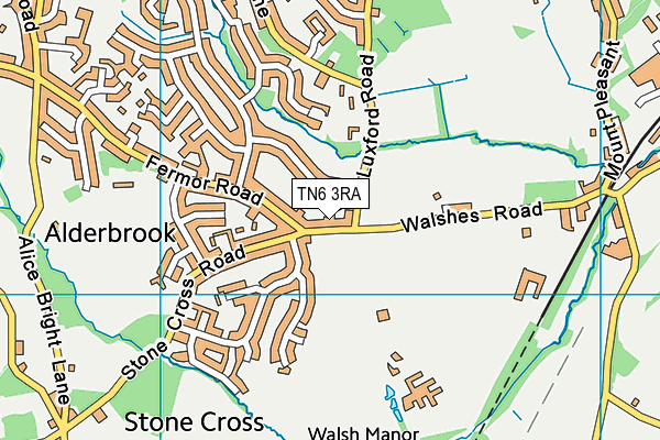 TN6 3RA map - OS VectorMap District (Ordnance Survey)