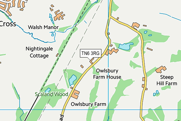 Jarvis Brook Primary School map (TN6 3RG) - OS VectorMap District (Ordnance Survey)