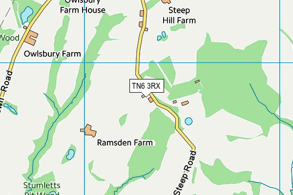 TN6 3RX map - OS VectorMap District (Ordnance Survey)