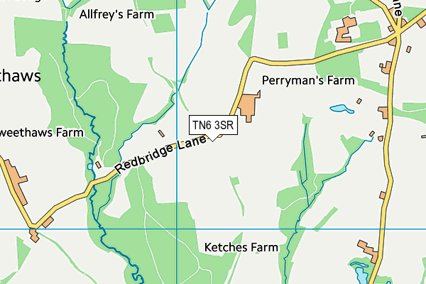 TN6 3SR map - OS VectorMap District (Ordnance Survey)