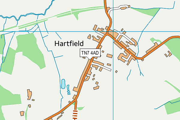 Town Croft map (TN7 4AD) - OS VectorMap District (Ordnance Survey)