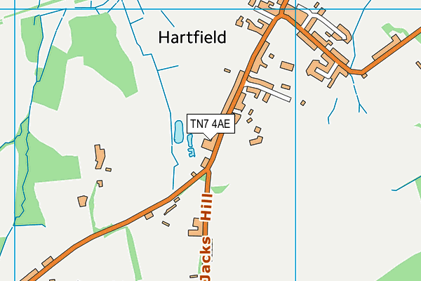 TN7 4AE map - OS VectorMap District (Ordnance Survey)