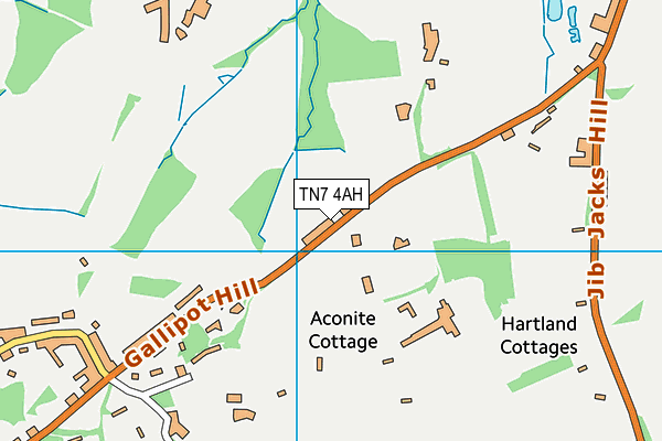 TN7 4AH map - OS VectorMap District (Ordnance Survey)