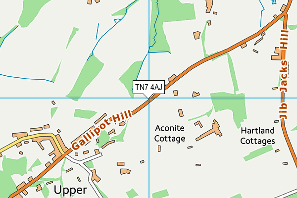 TN7 4AJ map - OS VectorMap District (Ordnance Survey)
