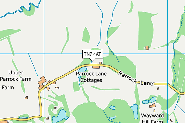 TN7 4AT map - OS VectorMap District (Ordnance Survey)