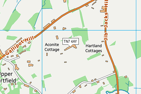 TN7 4AY map - OS VectorMap District (Ordnance Survey)