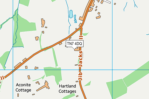 TN7 4DQ map - OS VectorMap District (Ordnance Survey)