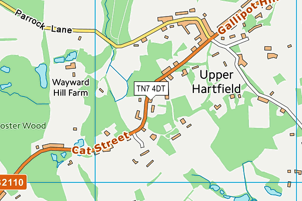 TN7 4DT map - OS VectorMap District (Ordnance Survey)