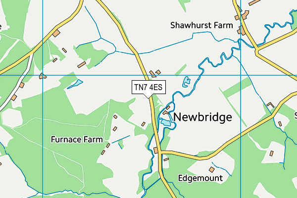 TN7 4ES map - OS VectorMap District (Ordnance Survey)