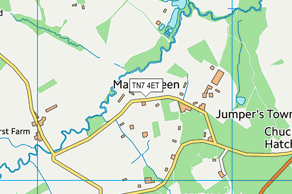 TN7 4ET map - OS VectorMap District (Ordnance Survey)