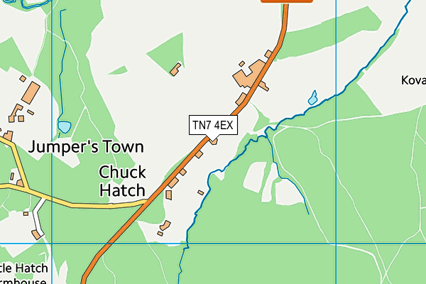 TN7 4EX map - OS VectorMap District (Ordnance Survey)