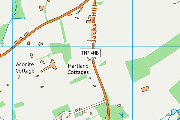 TN7 4HB map - OS VectorMap District (Ordnance Survey)