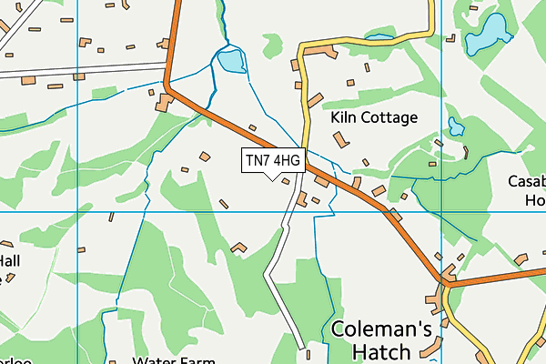 TN7 4HG map - OS VectorMap District (Ordnance Survey)