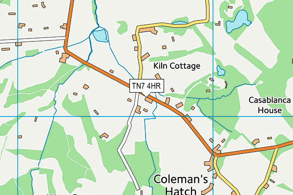 TN7 4HR map - OS VectorMap District (Ordnance Survey)