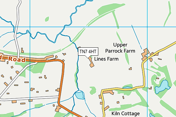 TN7 4HT map - OS VectorMap District (Ordnance Survey)