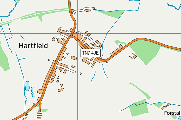 TN7 4JE map - OS VectorMap District (Ordnance Survey)