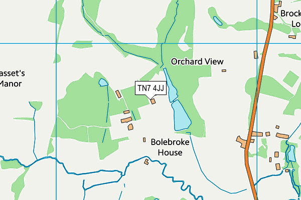 TN7 4JJ map - OS VectorMap District (Ordnance Survey)