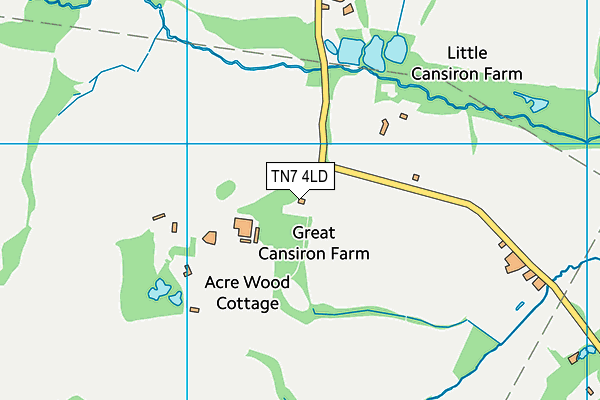 TN7 4LD map - OS VectorMap District (Ordnance Survey)