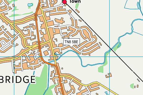 TN8 5BE map - OS VectorMap District (Ordnance Survey)