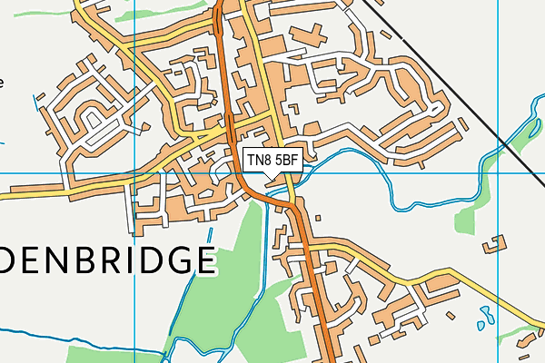 TN8 5BF map - OS VectorMap District (Ordnance Survey)