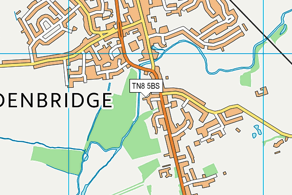 TN8 5BS map - OS VectorMap District (Ordnance Survey)