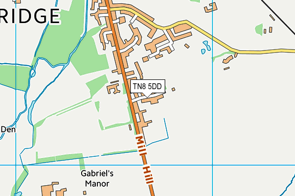 TN8 5DD map - OS VectorMap District (Ordnance Survey)