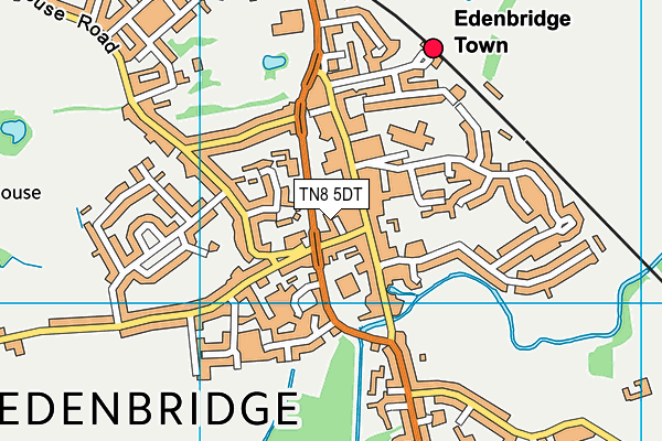 TN8 5DT map - OS VectorMap District (Ordnance Survey)