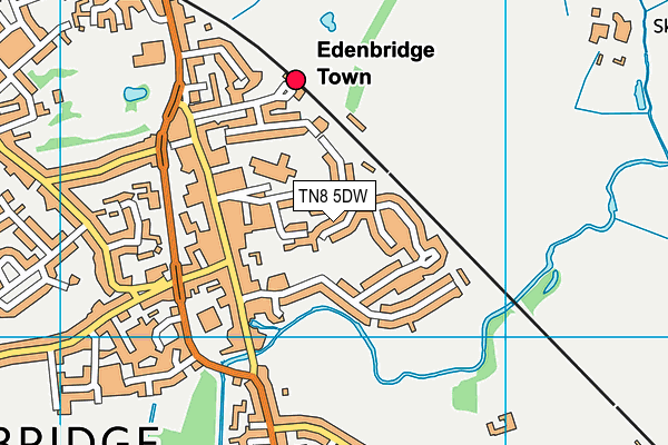 TN8 5DW map - OS VectorMap District (Ordnance Survey)