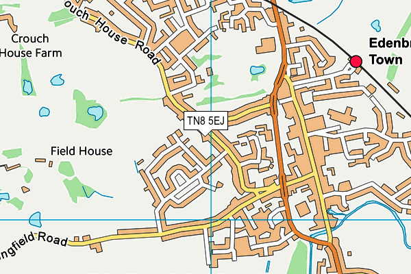 TN8 5EJ map - OS VectorMap District (Ordnance Survey)