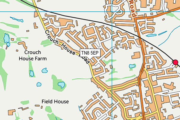 TN8 5EP map - OS VectorMap District (Ordnance Survey)