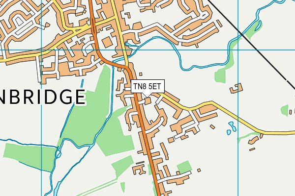 TN8 5ET map - OS VectorMap District (Ordnance Survey)