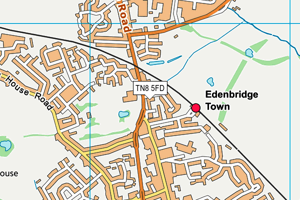 TN8 5FD map - OS VectorMap District (Ordnance Survey)