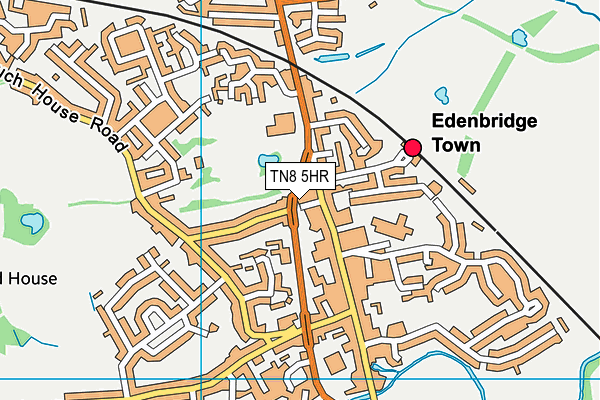 TN8 5HR map - OS VectorMap District (Ordnance Survey)