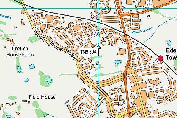TN8 5JA map - OS VectorMap District (Ordnance Survey)