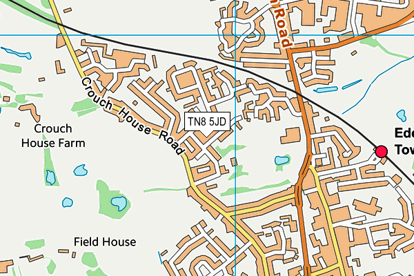 TN8 5JD map - OS VectorMap District (Ordnance Survey)