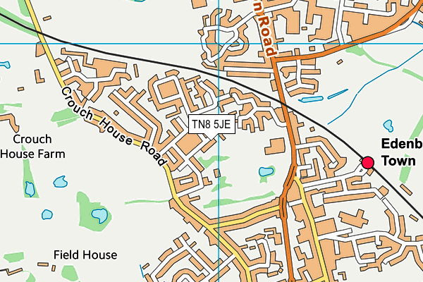 TN8 5JE map - OS VectorMap District (Ordnance Survey)