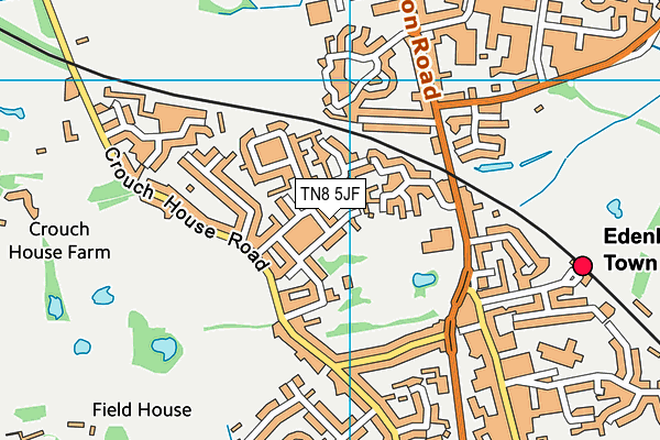 TN8 5JF map - OS VectorMap District (Ordnance Survey)