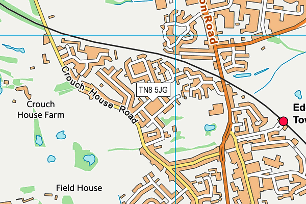 TN8 5JG map - OS VectorMap District (Ordnance Survey)