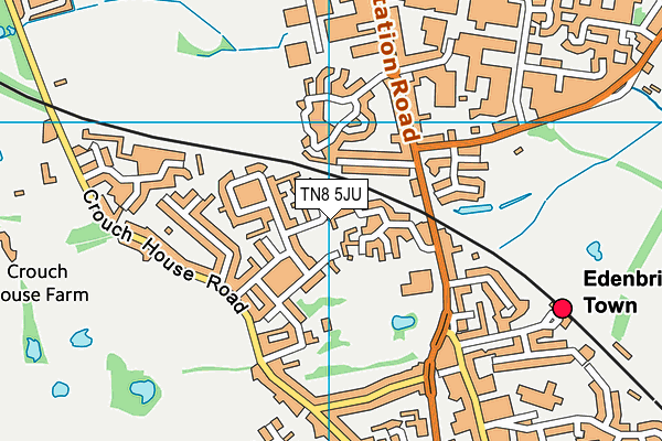 TN8 5JU map - OS VectorMap District (Ordnance Survey)