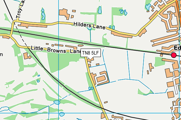TN8 5LF map - OS VectorMap District (Ordnance Survey)