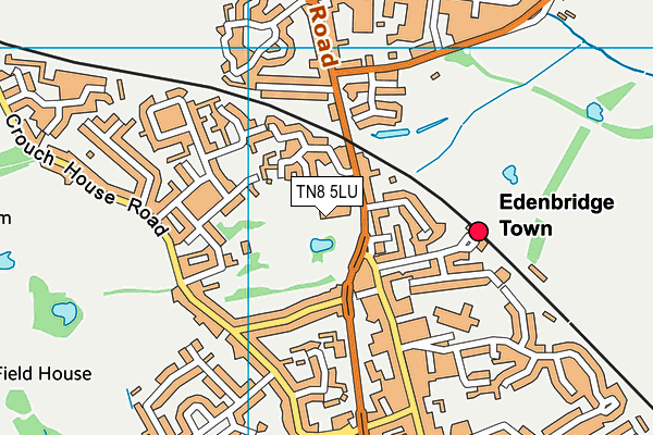 Edenbridge Leisure Centre map (TN8 5LU) - OS VectorMap District (Ordnance Survey)