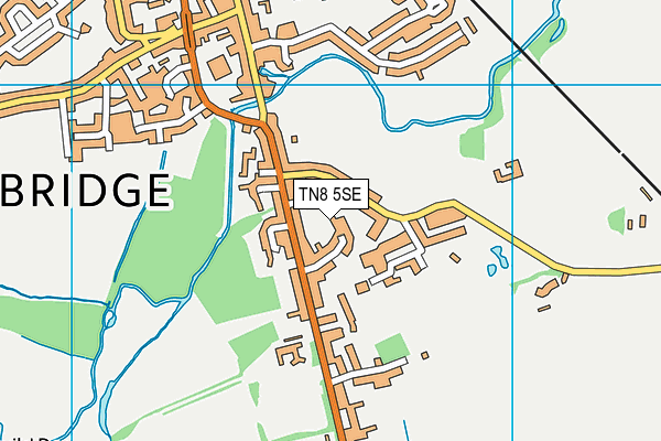 TN8 5SE map - OS VectorMap District (Ordnance Survey)