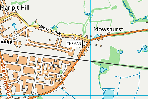 Map of MARLPIT HILL BUILDING SERVICES LTD at district scale