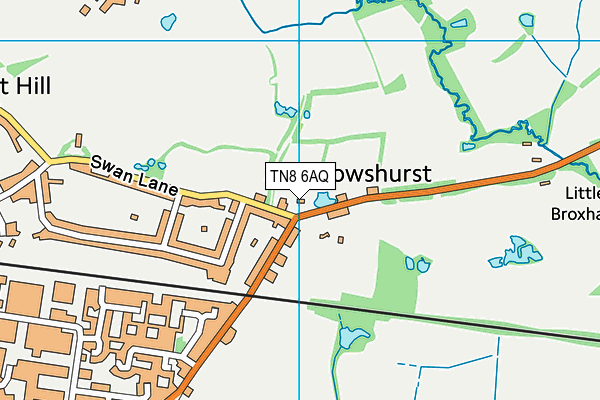 TN8 6AQ map - OS VectorMap District (Ordnance Survey)