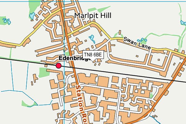 TN8 6BE map - OS VectorMap District (Ordnance Survey)