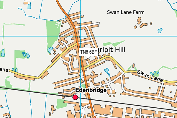 TN8 6BF map - OS VectorMap District (Ordnance Survey)